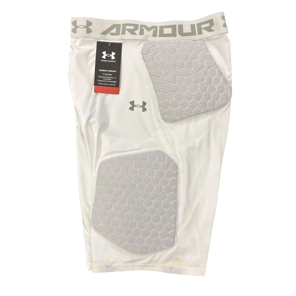 Under Armour Mens Size 3XL Gameday Armour Pro 5-Pad Girdle White tights NWT